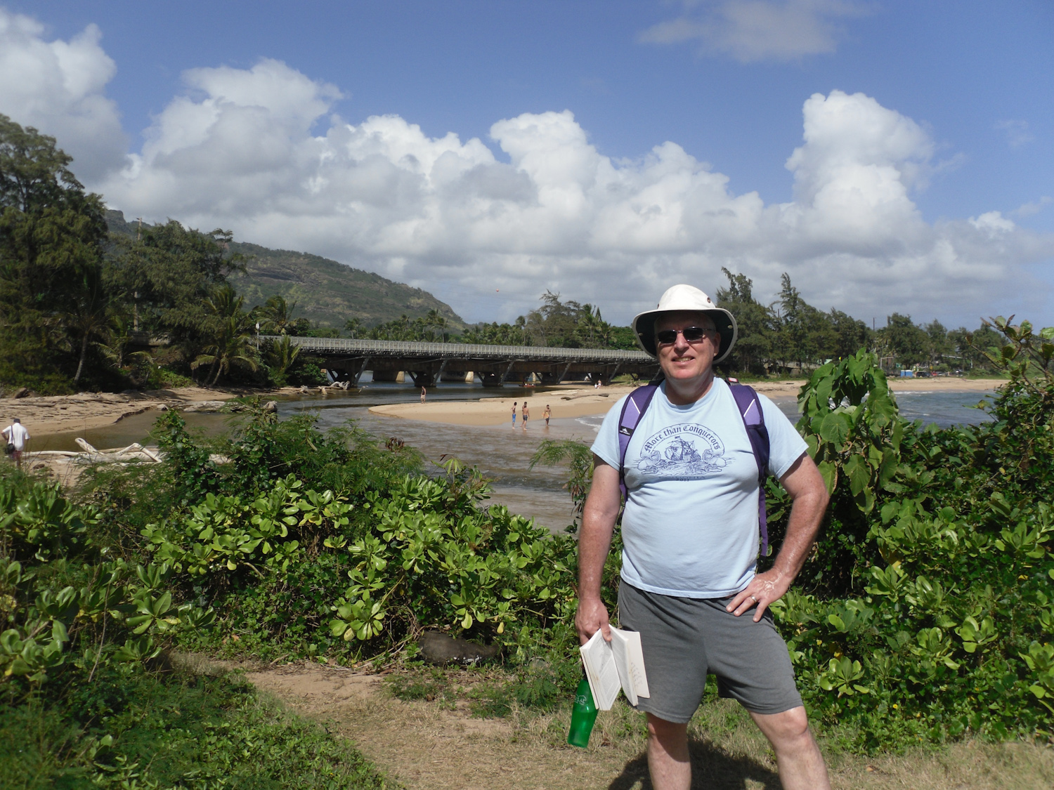 Bob near mouth of Wailua river.